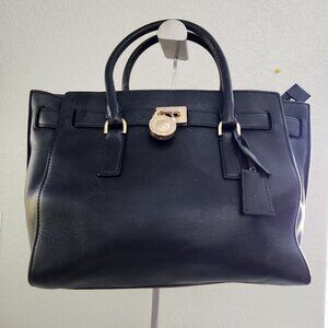 Michael Kors Black Leather 2 Way Shoulder Black/Handbag